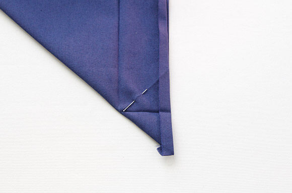 Hoek van de brief markeren