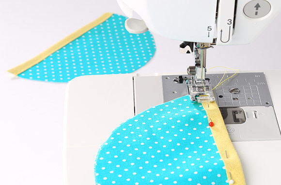 Schuinbandafwerking bij de opening