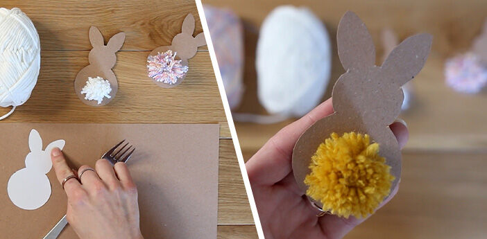 Pyssla påskharar med barn