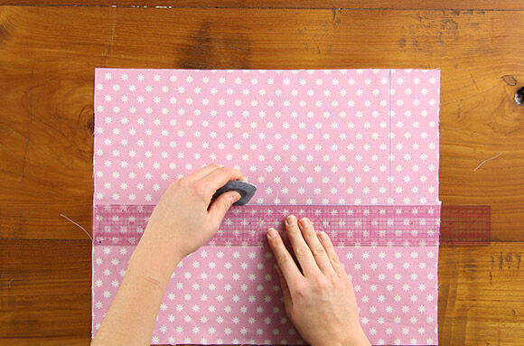 Cortar bolsitas de tela