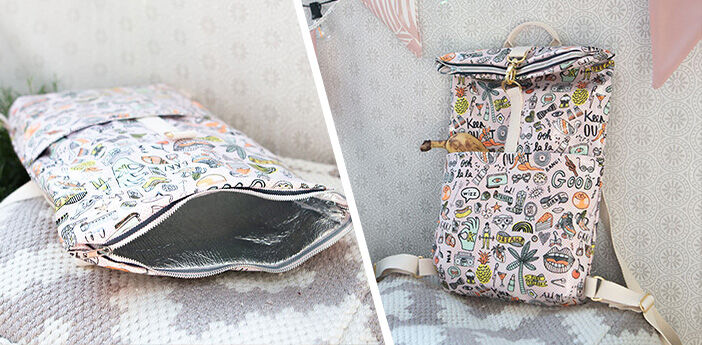 Kylväska av utomhustyg med termofoder