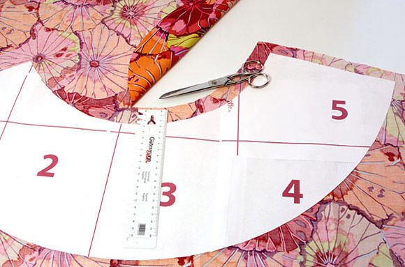 Klipp tyg för skärmen